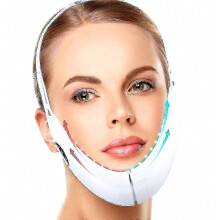 Dispositivo de lifting facial EMS, terapia de fotones LED, masajeador de vibración para adelgazamiento facial, cinturón lifting para pa
