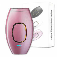 Depiladora IPL Bloomy Luminology con pulsos de luz para hombres y mujeres (rosa)