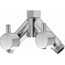 Brass Diverter Valve Shower Shut-off Valve 2-way Y Splitter 1/2 Inch For Shower Hose And Shower Head Chrome A