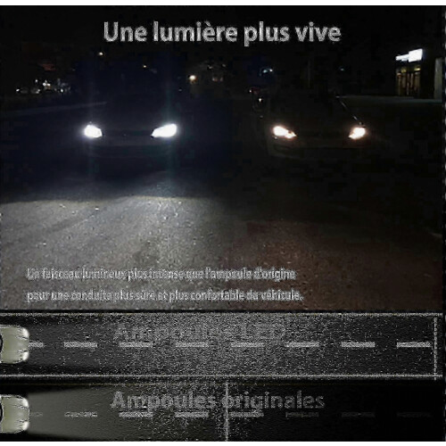 Βελτιωμένο κιτ λαμπτήρων LED H4 για προβολείς αυτοκινήτου - Λευκή μεγάλη/χα 2