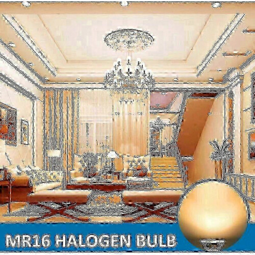 Συσκευασία 6 λαμπτήρων αλογόνου GU5.3 12V 50W MR16 με σποτ 2