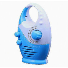 Waterdichte doucheradio, AM/FM-radio met instelbare volumeregeling, draagbare luidsprekers met haak H wcpy