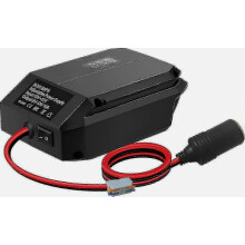 18V to 12V Step-Down Converter for Bosch 18V GBA Battery with Cigarette Lighter Adapter