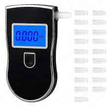 Profesionálny alkohol tester s modrým podsvietením LCD obrazovky - prenosný dychový analyzátor, darček pre matku
