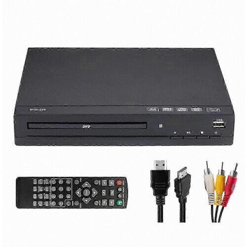 DVD Player M238 HD 1080p Disc Player With Remote Control EU Plug
