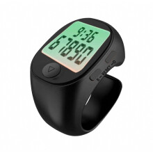 Electric Finger Lap Counter for Swimming, Lightweight Portable Quiet Compact, Black for Men and Women