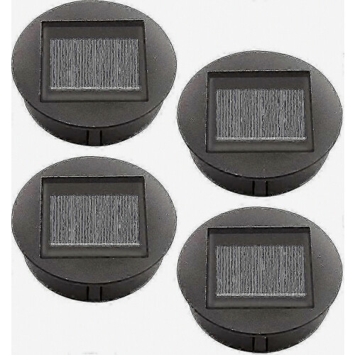4-Piece Solar Light Replacement Set with LED Bulbs, Solar Top Light Cover, LED Solar Panel Lantern Replacement