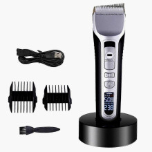 Elektrische tondeuse voor mannen, professionele thuiskapselset met kantelbare kop, professionele elektrische tondeuse voor styling en t