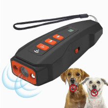 Hondenblafwerend apparaat, 3-in-1 oplaadbaar ultrasoon trainingsapparaat voor honden, veilig en gemakkelijk te gebruiken anti-blafappar