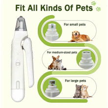 2-in-1 nagelknipper en trimmer voor grote, middelgrote en kleine honden en katten, nagelknipper met LED-verlichting
