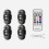 4pcs Wireless LED Strobe Lights with Remote, 8 Colors 1