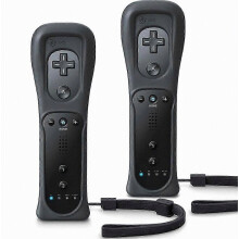 2 Pack Wii & Wii U Remote Controller with Silicone Case & Wrist Strap