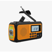 Crank Radio +FM BT Emergency Radio with 5000 MAh Battery Solar with Alarm Clock Blackout E 0619 SZRH A-X 0725 Edition 0816