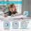 Yunbaoit Vt01 Visual Timer with Night Light, 60 Minute Countdown Timer, Silent Time Management Tool for Kids & Adults 2