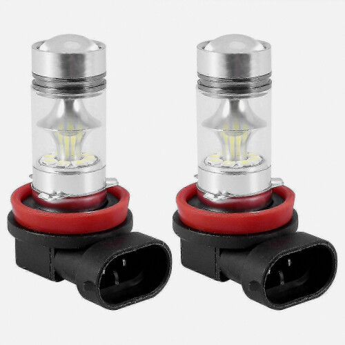 2X H8 H11 H16 6000K Λευκό 100W Υψηλής Ισχύος Λαμπτήρας LED Ομίχλης DRL 1