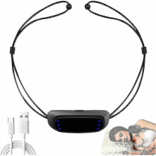 Dispositivo portátil para la apnea del sueño: mentonera antironquidos para hombres y mujeres, que promueve un sueño profundo y un desca