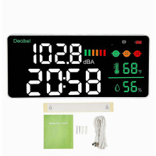 2025 New Decibel Meter 30-130dB Digital Sound Level Reader Wall Mount Noise Tester