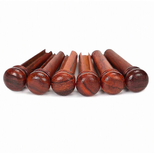 6 Pieces Cocobolo Guitar Bridge Pins for Enhanced String Instruments