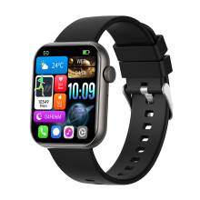(Black) Smart Watch Men 1.36" IPS GPS IP68 Waterproof ECG Smartwatch For iOS Android Smart Watches