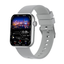 (Silver) Smart Watch Men 1.36" IPS GPS IP68 Waterproof ECG Smartwatch For iOS Android Smart Watches