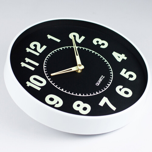 Living And Home 12-inch Battery-Powered Luminous Non-Ticking Wall Clock 2