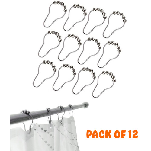Curtain Rail Rod Chrome Curved 1
