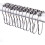 Curtain Rail Rod Chrome Curved 3