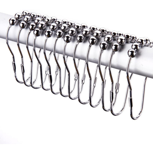 Curtain Rail Rod Chrome Curved 2