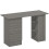 Grey Computer Desk with 3 Shelves & Drawers 1