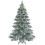 WeRChristmas Pre-Lit Snow Flocked Alpine Christmas Tree, White, 7 ft 1