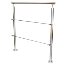 Stainless Steel Handrail Railing Flexible Exterior Stair Railing with Fences