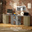 Grey Computer Desk with 3 Shelves & Drawers 5