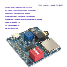 4X DY-SV5W Spraakafspeelmodule voor MP3-Muziekspeler Spraakafspeelversterker 5W /TF-Kaart Geïntegreerde UART I/O-Trigger