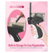 Stitch-Gun with Storage Box, Tagging-Gun for Quick Stitching, Temporary Clothing Fixing with 1200PCS Barbs Fasteners