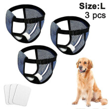 Fong Fong 3er-Pack Damen-Hunde-Höschen, waschbar, Menstruationsschutz, Anti-Belästigung, Größen S/M/L
