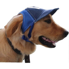 Gorro de béisbol de malla transpirable para perros, con orificios para las orejas, para perros medianos y grandes.