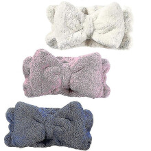 Paquete de 3 diademas de microfibra con lazo para lavado, spa, yoga, deportes, ducha y facial