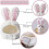 Cute Bunny Cat Hat Rabbit Ears Dog Cap Pet Party Hat Easter Cosplay Pink White Medium 4