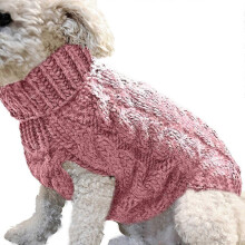 Chaleco de punto cálido de invierno para perros pequeños, medianos y grandes.