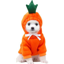 Sudadera con capucha de cachorro, sudadera cálida, abrigo, mono, capucha de frutas, zanahoria, otoño, invierno, XXL
