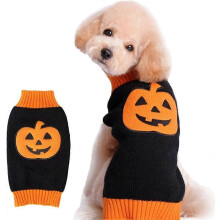 Suéter de calabaza para perro para fiesta de Halloween para gatos y cachorros (XS)