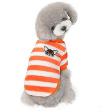 Ropa de franela a rayas de colores para perros, abrigo de invierno para mascotas de dos patas, talla XL