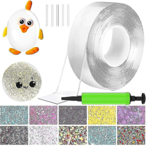 Upgrade Nano Tape Bubble Kit Double Sided Tape Plastic Bubble Elastic Tape New