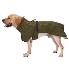 Abrigo de invierno para perros, impermeable, reflectante, de forro polar cálido.