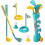 Set da golf interattivo per bambini, gioco sportivo da interno per genitori e figli. 3