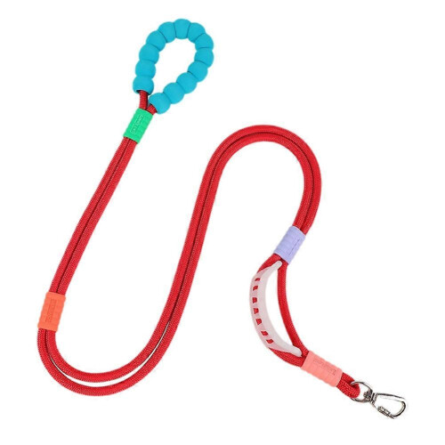 Pet Multifunctional Adjustable Explosion-Proof Crossbody Traction Rope Red