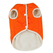 Pet Clothes Autumn Winter Dog Teddy Cat Peach Cotton Padded Orange