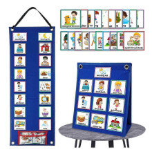 Calendario giornaliero per bambini e schema visivo degli orari scolastici