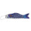 4x40cm Japanese Koinobori Carp Kite Windsock Blue 3
