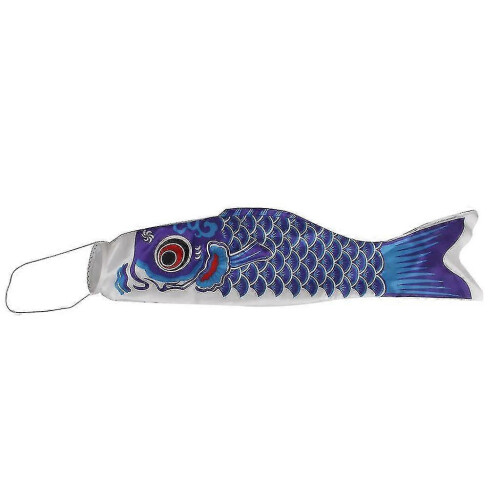 4x40cm Japanese Koinobori Carp Kite Windsock Blue 2